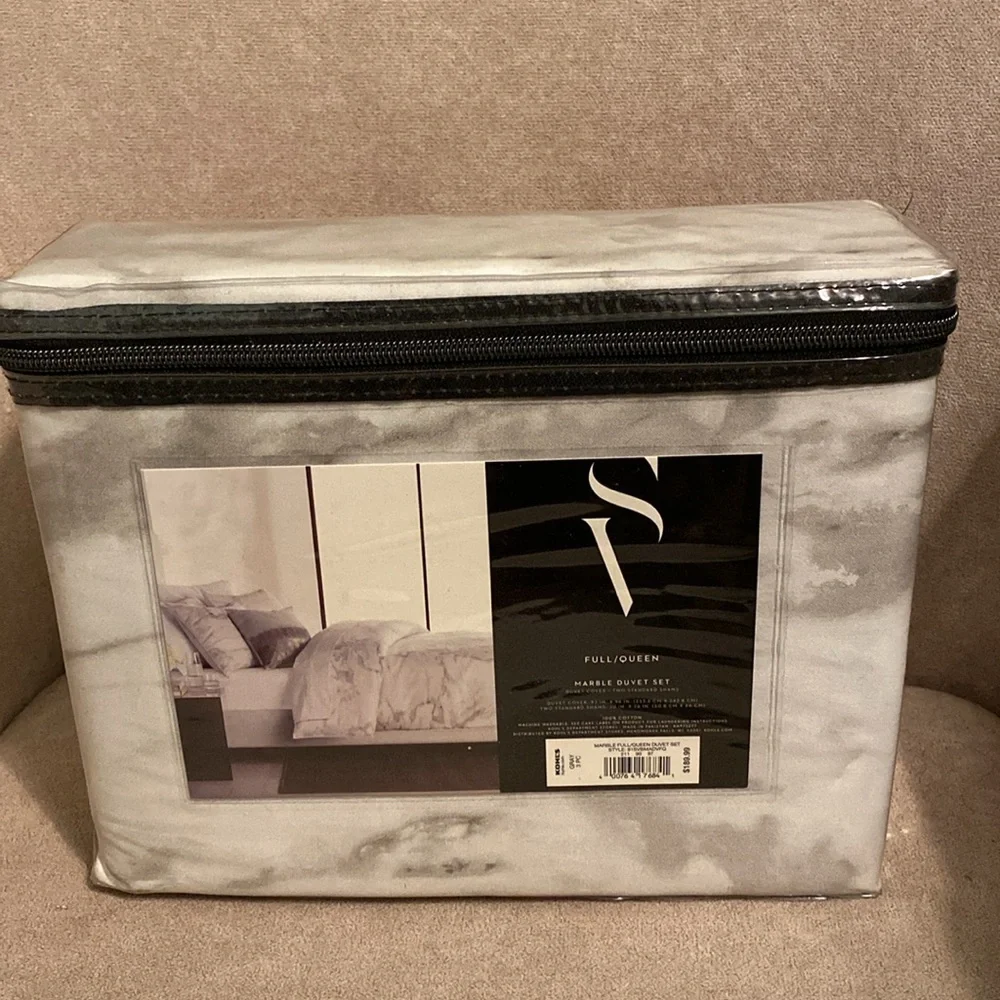 New Vera Wang Marble Duvet Set